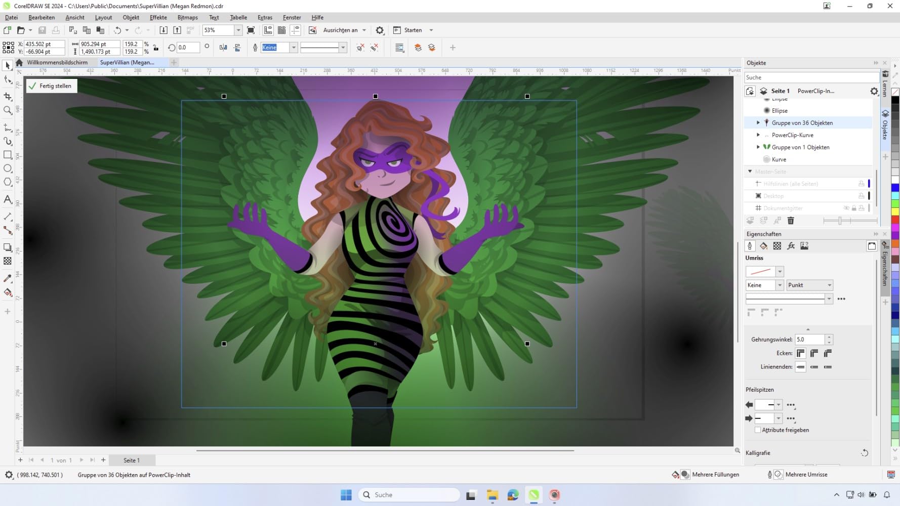COREL CorelDRAW Graphics Suite Special Edition 2024 OEM inkl. AfterShot 3 + PhotoMirage Express Dauerlizenz (Win10/11-64Bit) Papp-Case