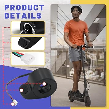 Universal Electric Scooter Thumb Throttle Compatible with Gotrax GXL V2, Finger Throttle Accelerator Speed Control Replacement for Gotrax Booster Scooter Parts