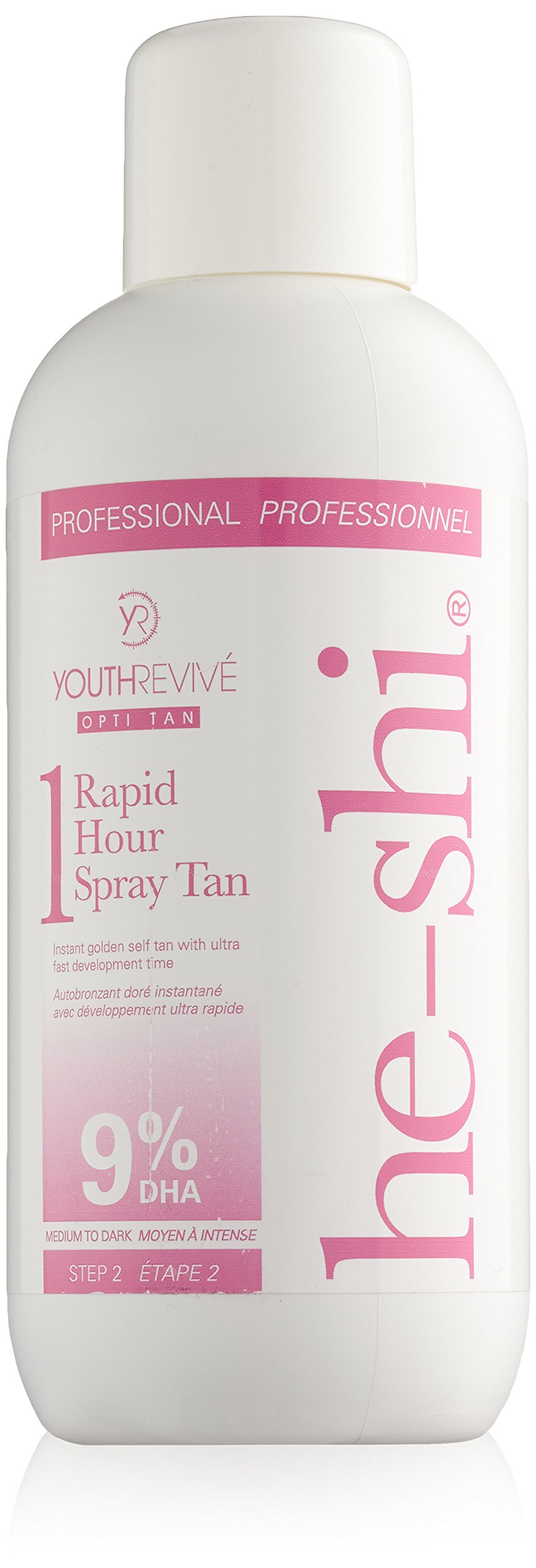 he-shiRapid 1 Hour Spray Tan Solution, Medium to Dark 1000 ml