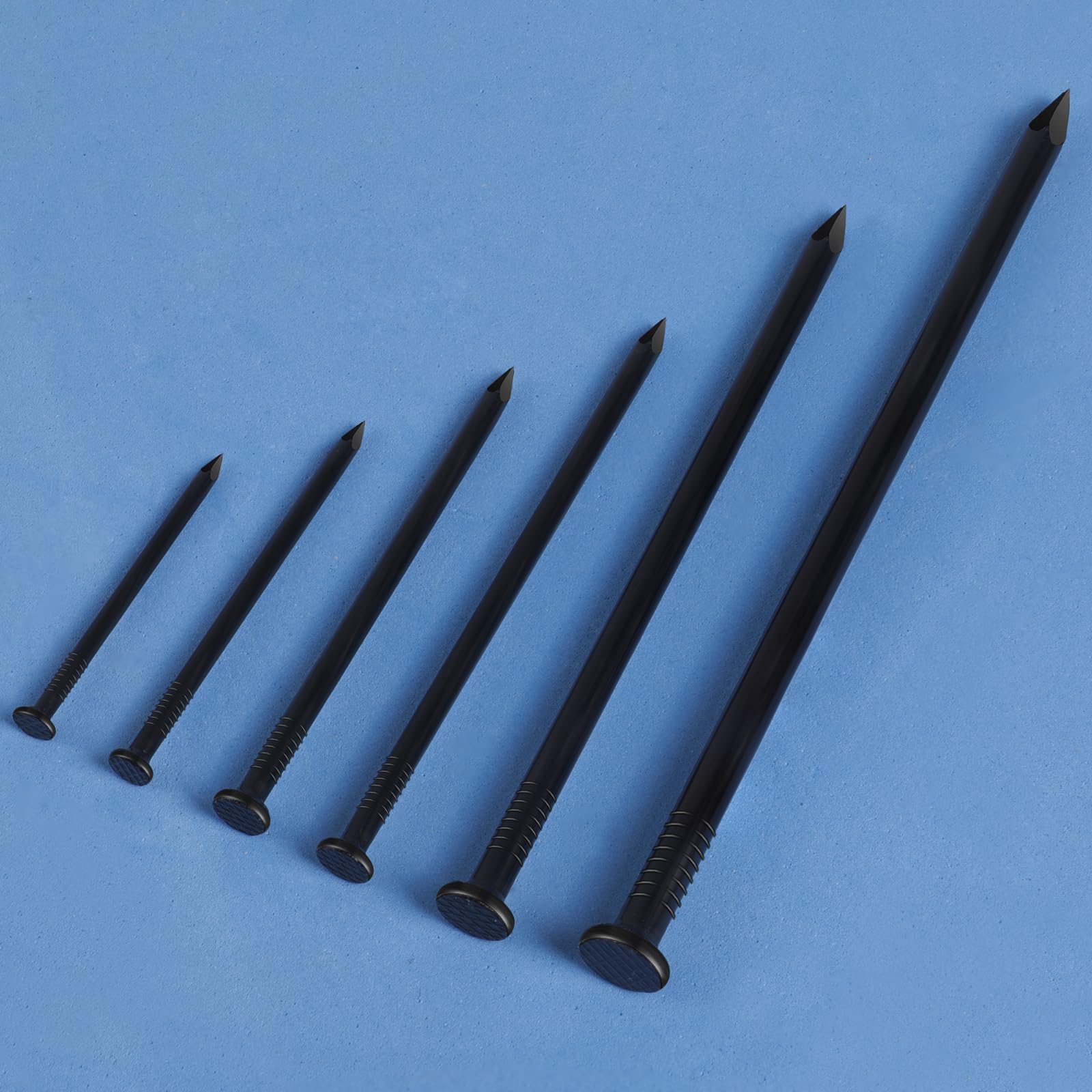 2,5 cm Hardware-Nägel, (2040 Stück) 1,4 kg schwarze Nägel, Nägel zum Aufhängen von Bildern, kleinen Nägeln, Wandnägeln, Holznägeln