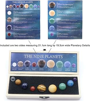 Amazon.co.jp: 太陽系9惑星 手作り天然石スフィアボールオーナメント