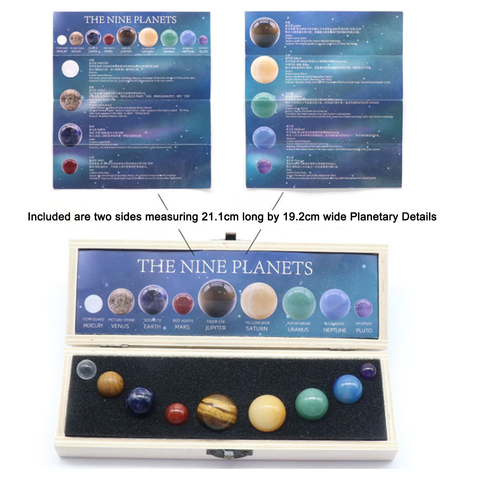 Amazon.co.jp: 太陽系9惑星 手作り天然石スフィアボール