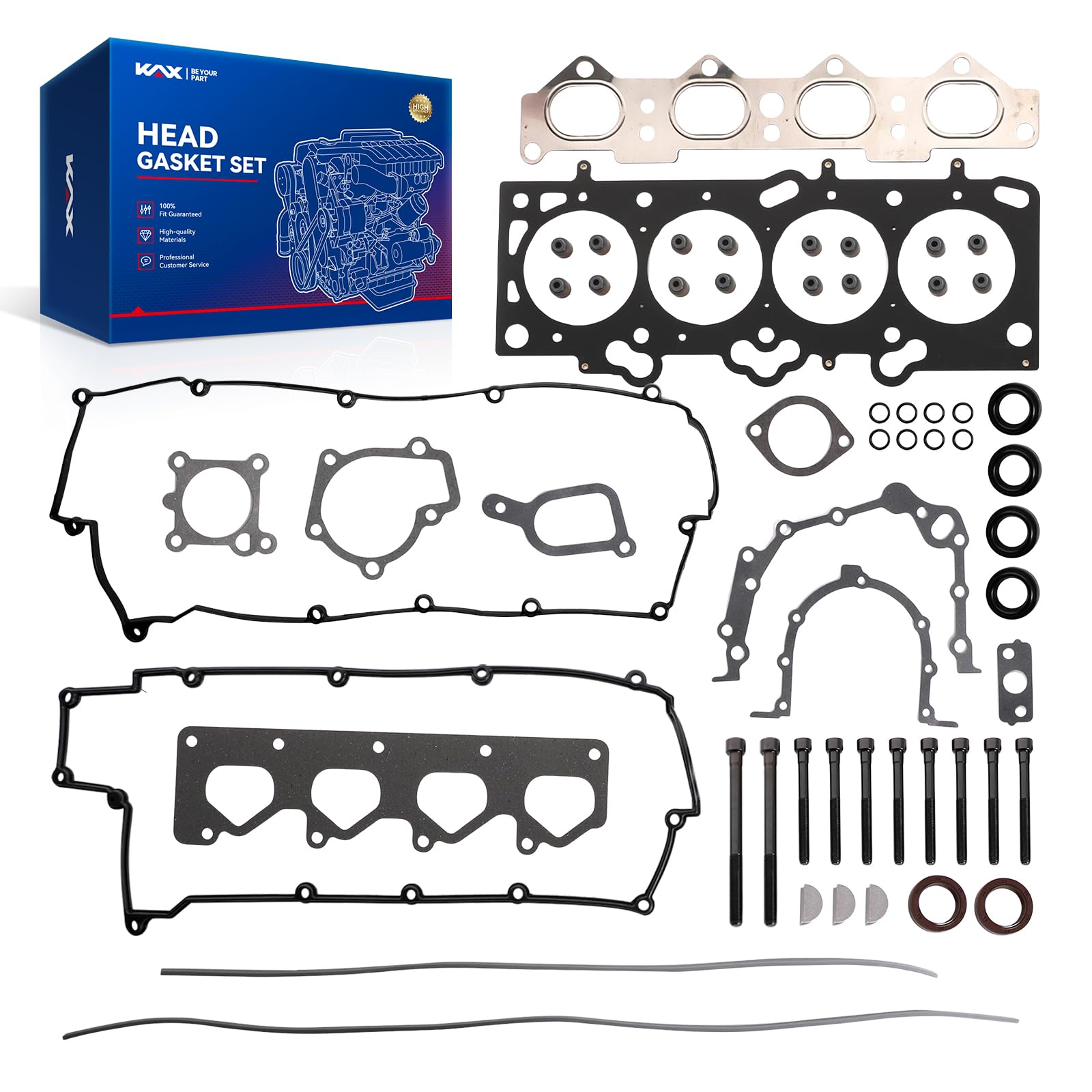 KAX Head Gasket Set Fit for Elantra 2001-2012 2.0L, Kia Soul 2010-2011 2.0L