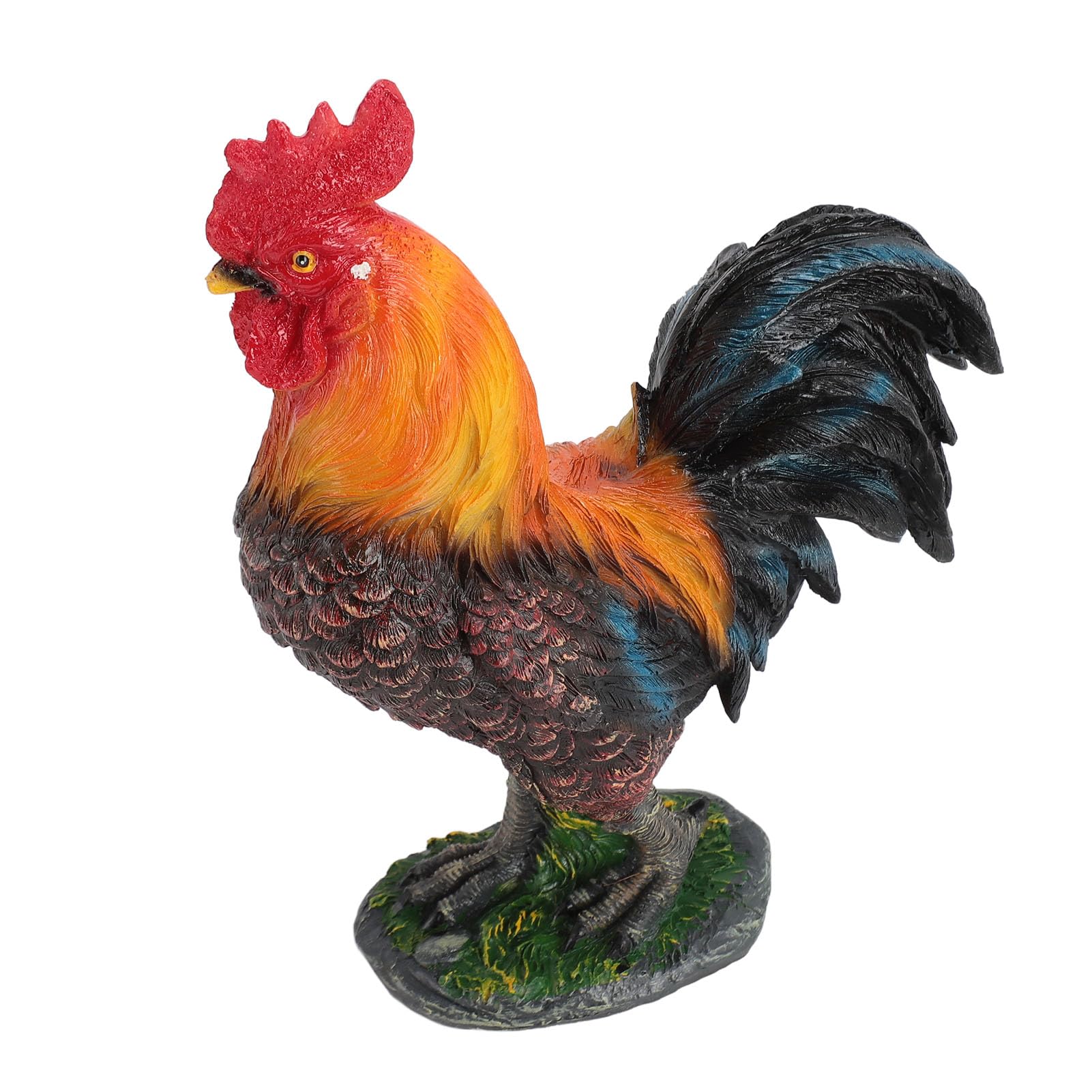 Gavigain Chicken Statues, Funny Farm Chickens Statues Cute Chickens Art Decor Resin Chicken Sculpture for Yard, Chicken Sculpture Ornaments (Rooster)