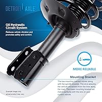 Vista 1112 de Detroit Axle - Kit de suspensión delantera de 10 piezas para Chevy Aveo Aveo5 Pontiac G3 Wave 2 Ready Struts Assembly 2 Enlaces de barra