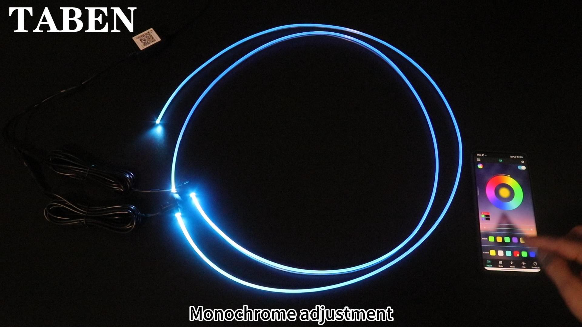 Kit Illuminazione Auto Fibra Ottica - 6m, 64 Colori, App E Telecomando | Atmosfera LED Interni Con Sincronizzazione Musicale - Foto 10