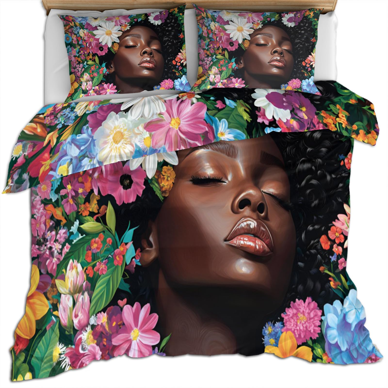 Parure de lit double noire 200x200 avec housse de couette moderne et taies d'oreiller
