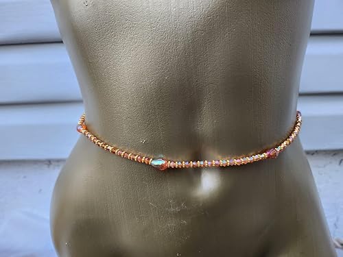 Miniatura 10 de Handmade African Waist beads from West Africa Senegal. Strethy Unique beads with a sparkle to them. Made with Long Lasting Durable material (38