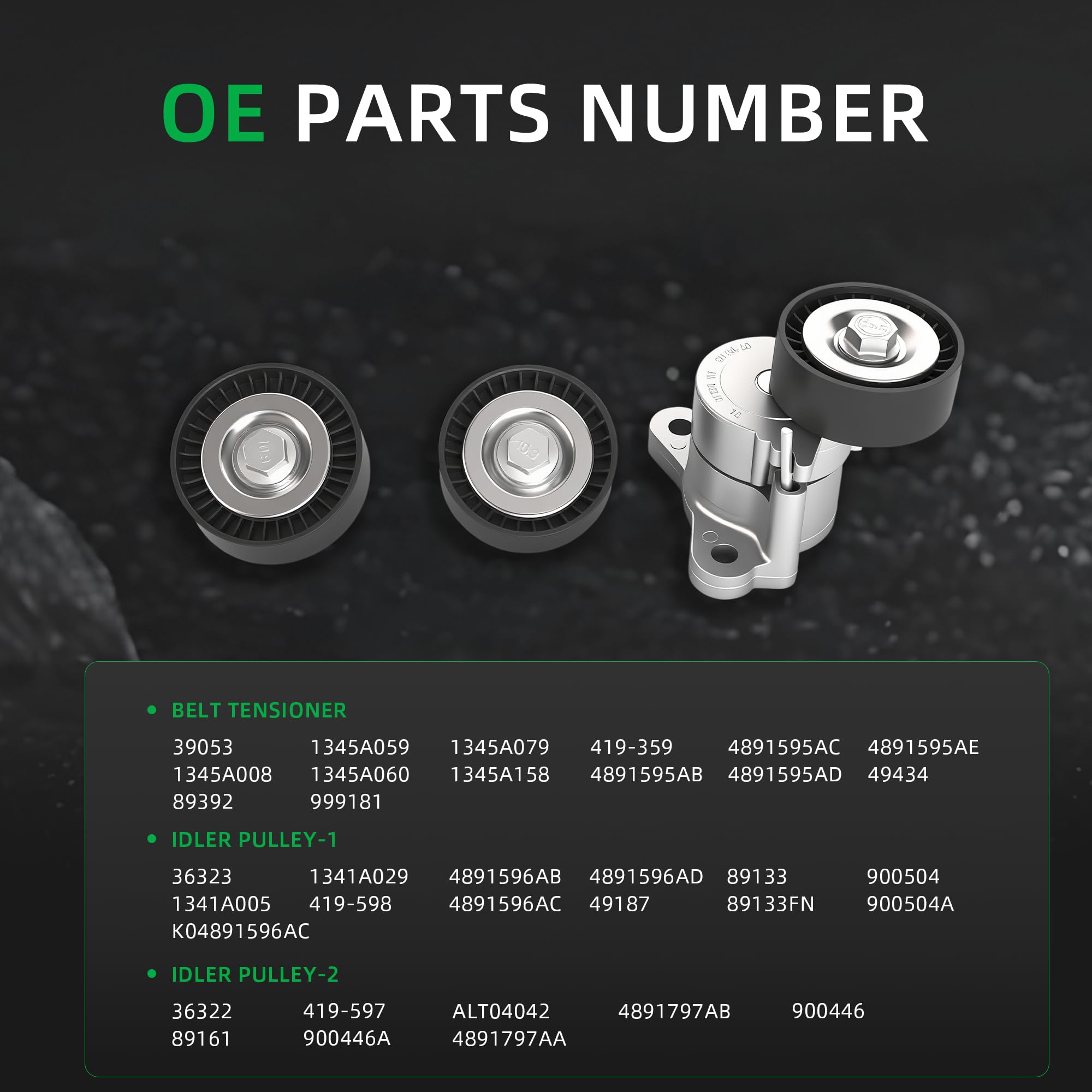 Serpentine Belt Tensioner Kit Serpentine Belt Tensioner Pulley Kit