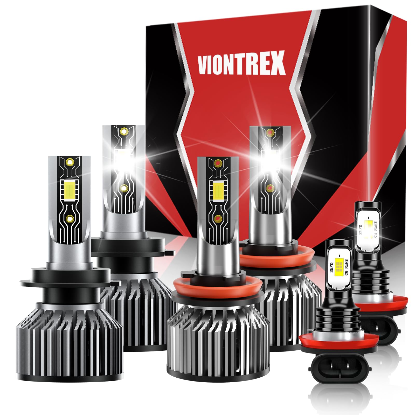 VIONTREX Ford Fusion Light Bulbs 6-Pack