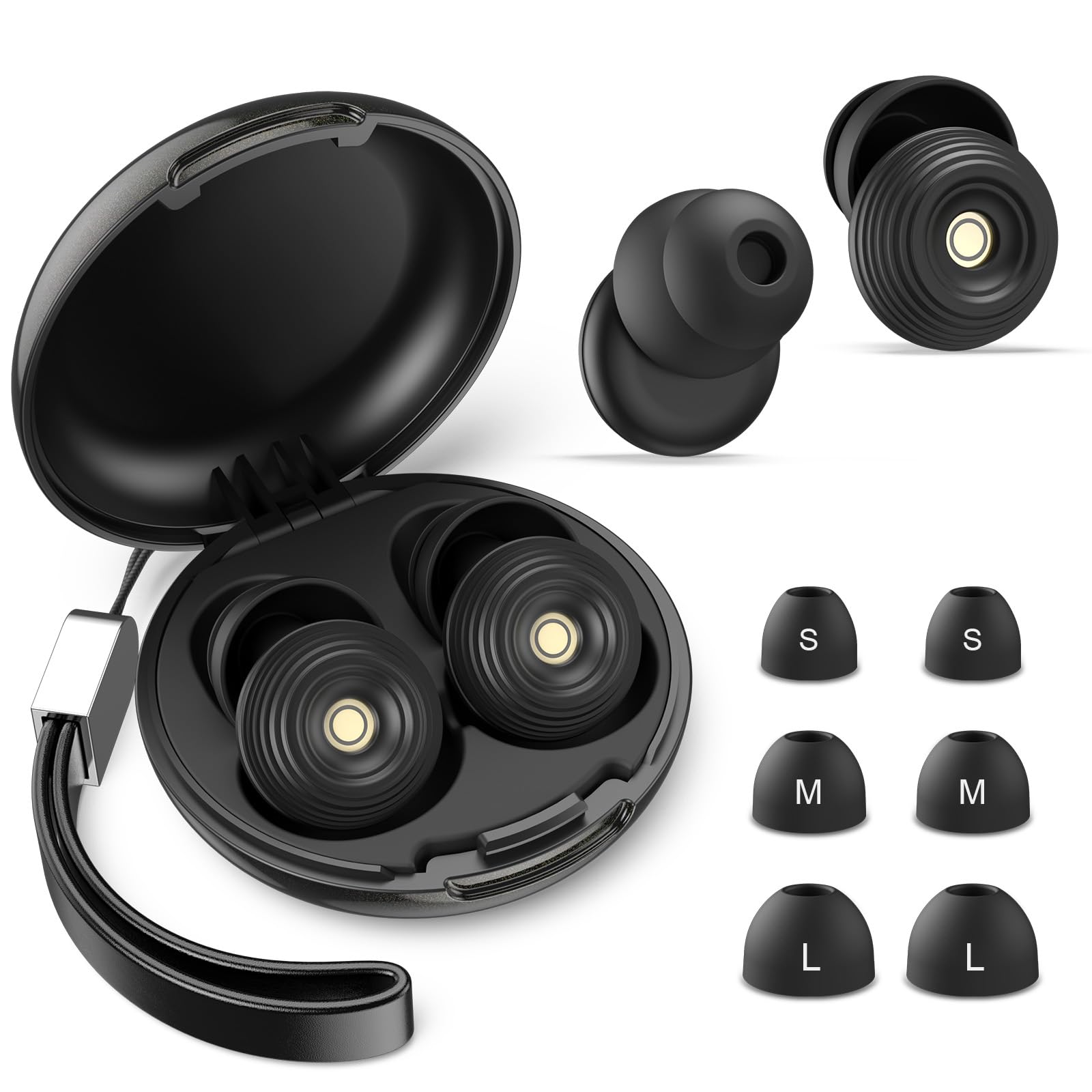 Ear Plugs Soft Silicone Reusable, Sleep Noise Cancelling ...