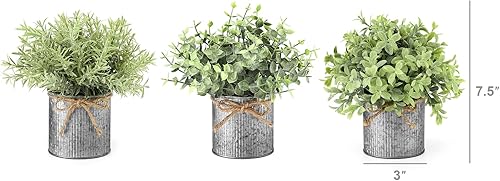 Miniatura 4 de Mkono Suculenta artificial en paquete de 3 mini terrarios geométricos de vidrio y juego de 3 mini plantas artificiales en maceta, vegetación de mesa