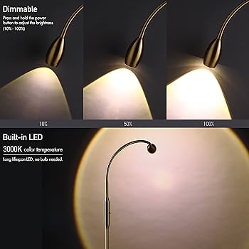 Nobel bright  O'Bright Ray – Adjustable LED Beam Floor Lamp, Dimmable and