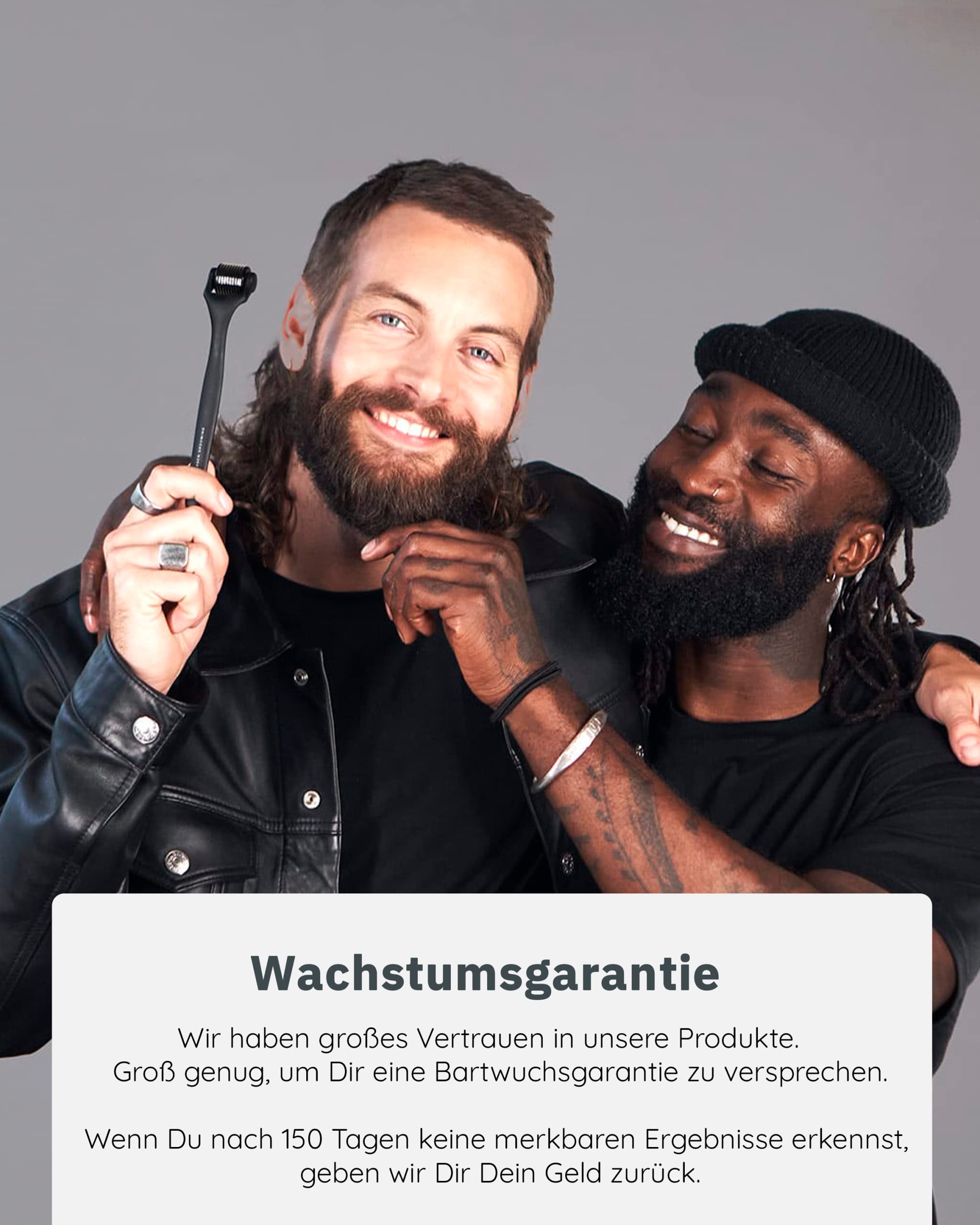 Copenhagen Grooming Set für Bartwachstum – originales Bartwuchs-Set mit Wachstumsaktivator-Serum, Dermaroller - 50 Tage