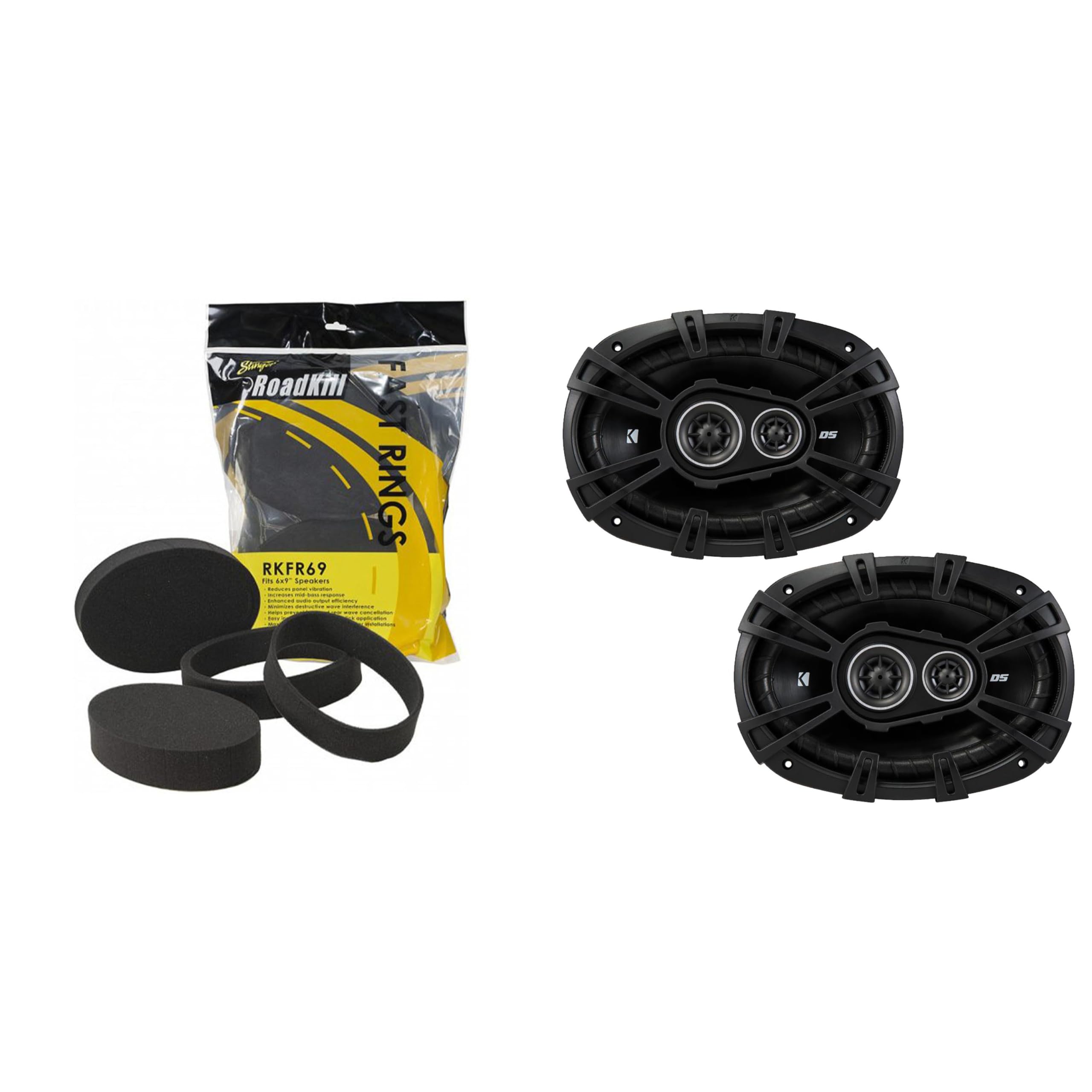 Amazon.com: Kicker DSC 6x9 3-Way Coaxial with RKFR69 Foam Fast