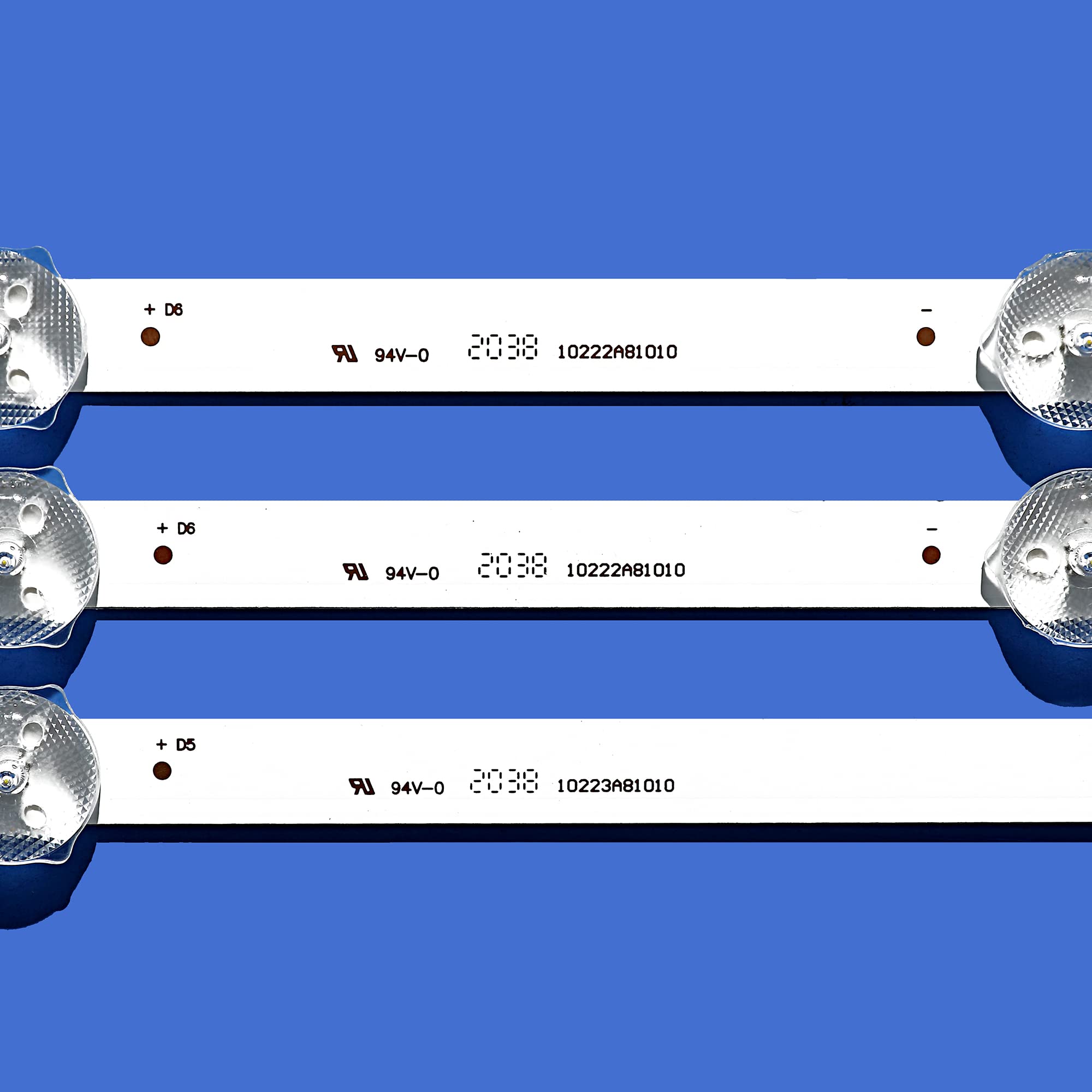 Nuevo Kit 3 uds. Tira de LED for iluminación Trasera de 745mm for LG Vestel Bush DLED40287FHD LB40017 V1_05-38S 17DLB40VXR1 VES400UNDS-2D-N11