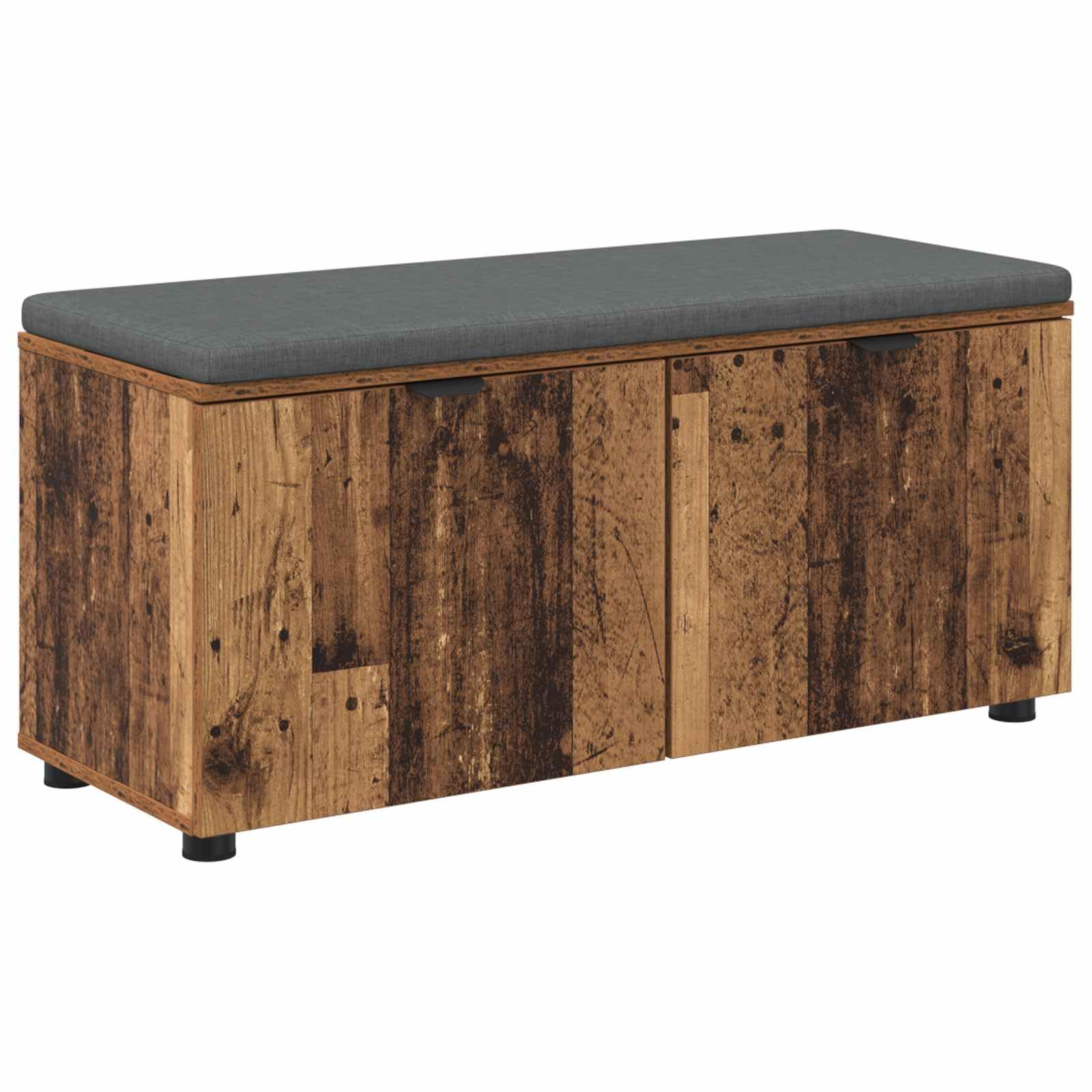 Banc de couloir avec espace de rangement et assise blanche moderne