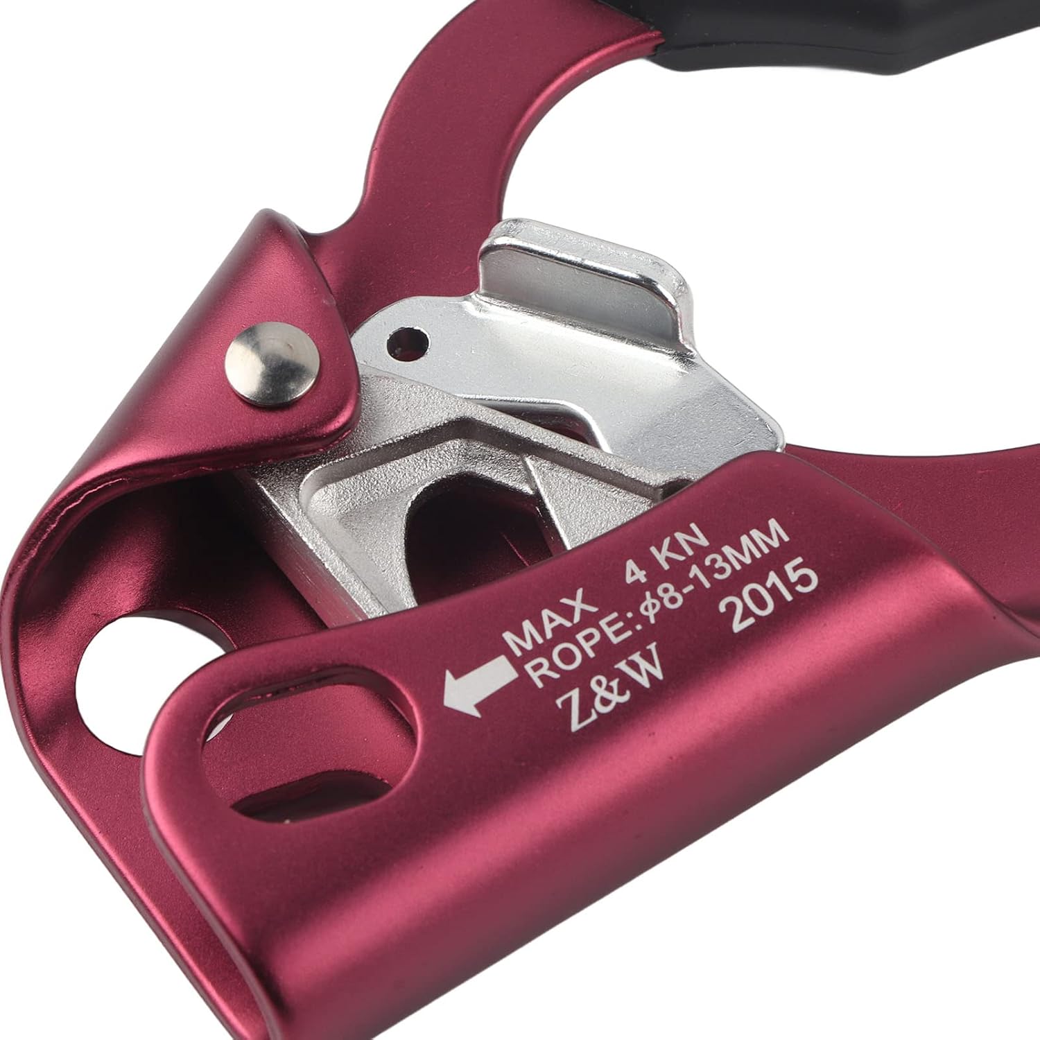 Professional Right Hand Ascender 4KN Load Rated Aluminum Alloy Rope Climbing Device for Mountaineering Industrial Safety