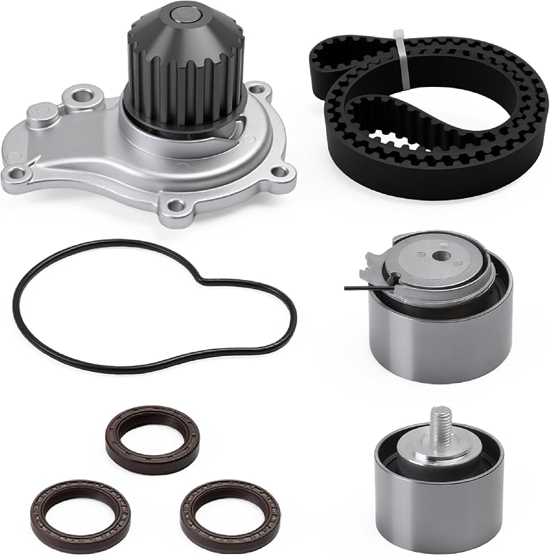Kit de correia dentada com bomba d’água AxleyHub TCK265 para motores 2.4L Chrysler, Dodge e Jeep – Conjunto