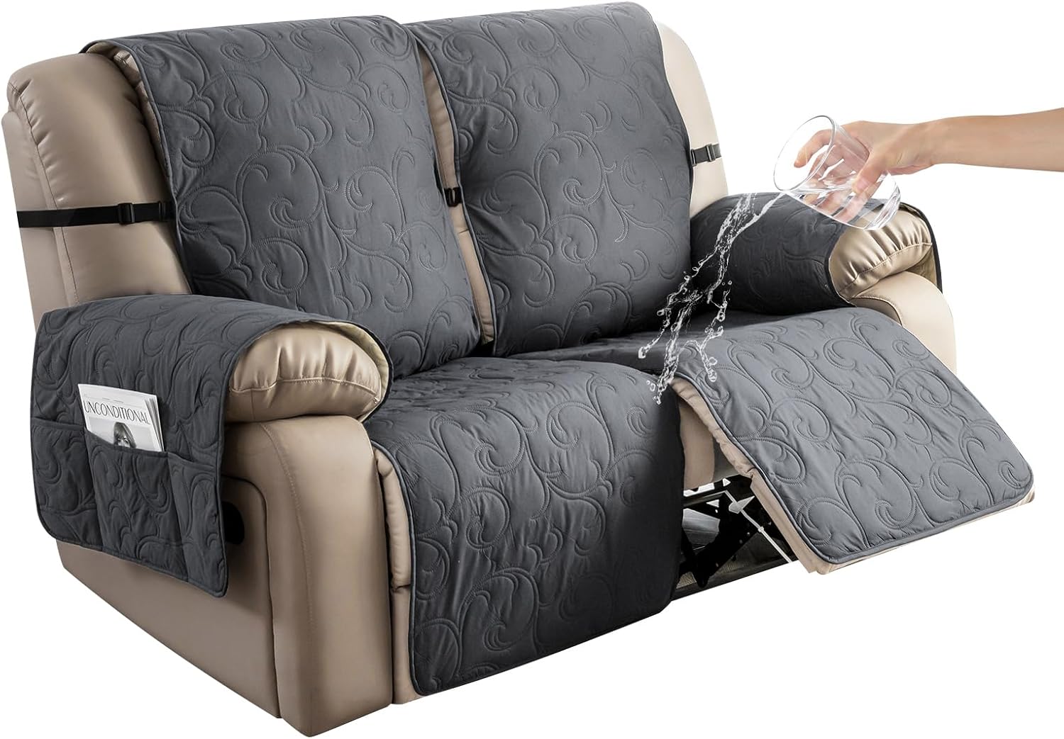 Genina couch covers for 2 cushion 100 Waterproof couch