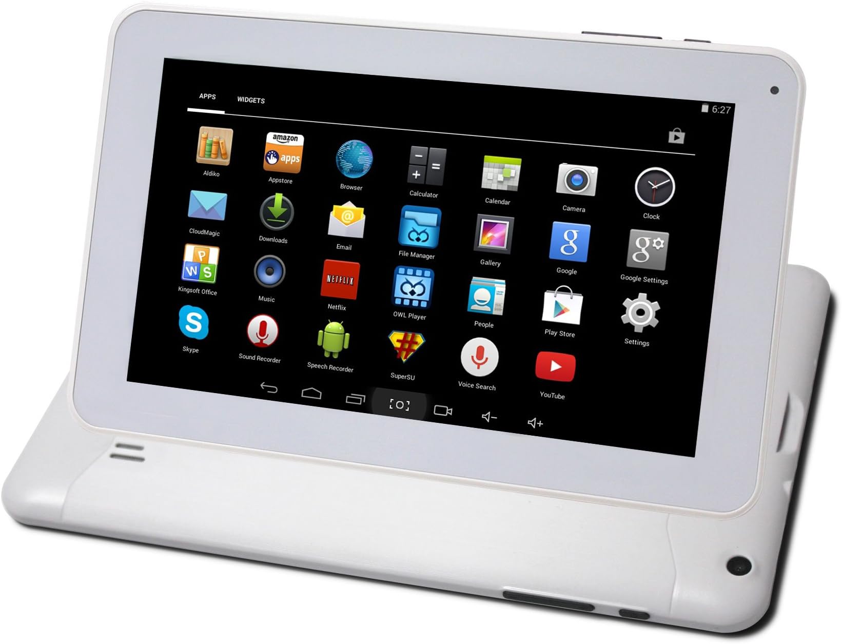 Digital Reins Vision 9 Inch Android 4.4 (Kit Kat) Tablet PC with Dual Core Processor, Dual Cameras and HDMI output [White Front]