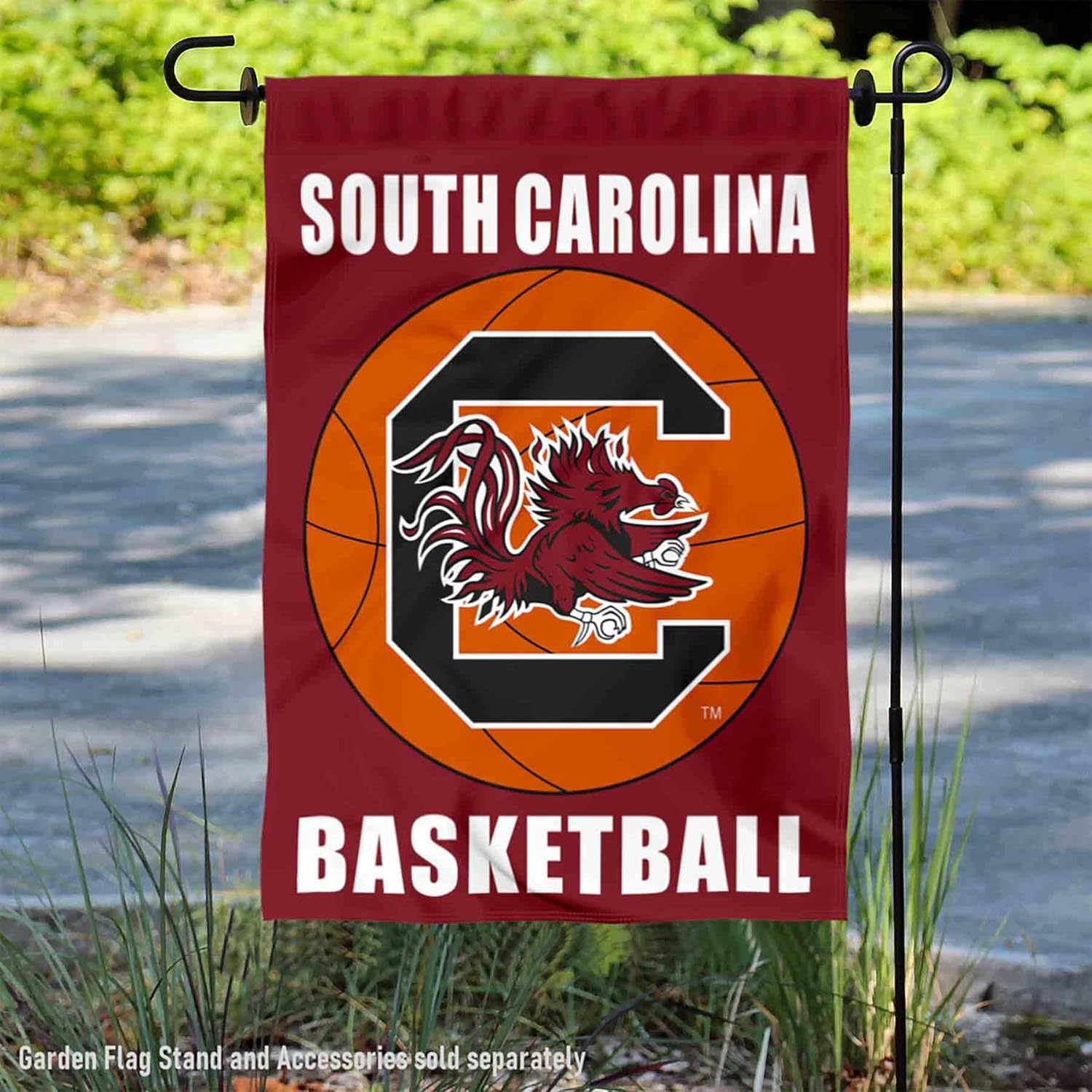 South Carolina Gamecocks Basketball Garden Flag - Image 2