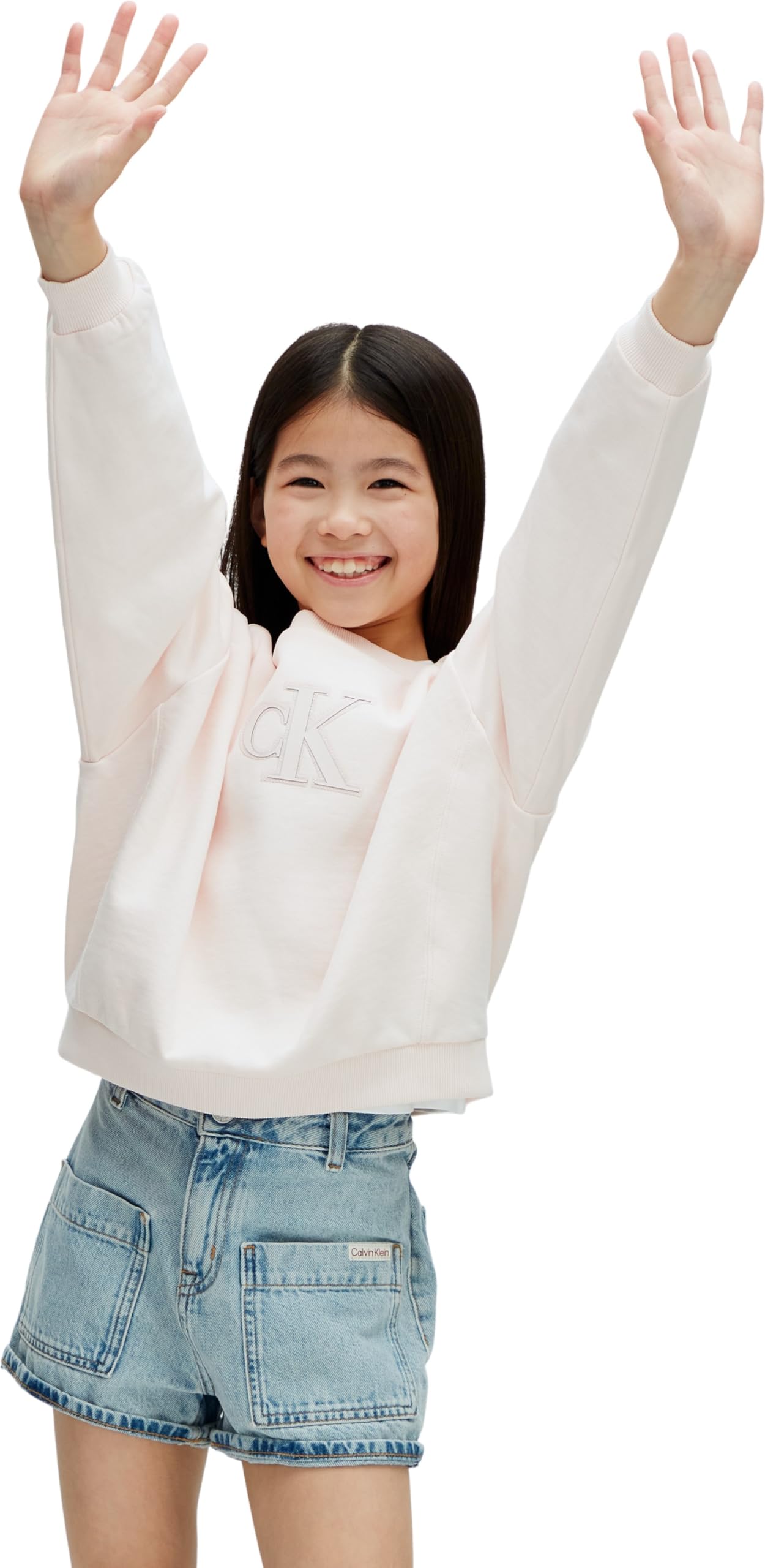 Calvin Klein CK Crewneck Sweatshirt Lvcksjb26g Altre Felpe Bambine e Ragazze