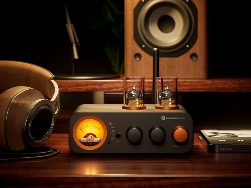 Fosi Audio MC331 Amplificatore HiFi a Valvole con DAC