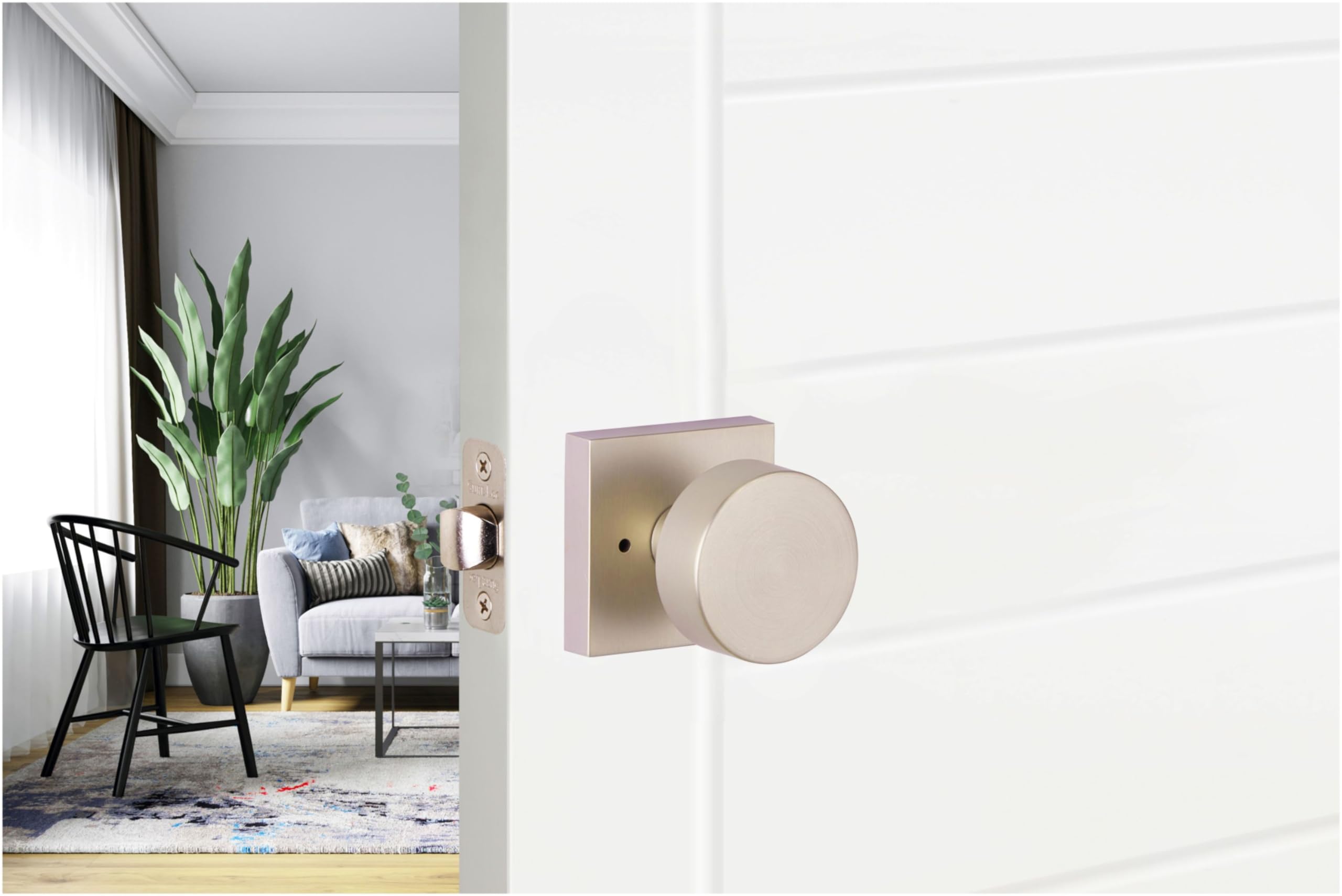 knoboruさん専用✨ Sure-Loc ZH102-SQ Zurich Privacy Door Knob Set with Square Rose