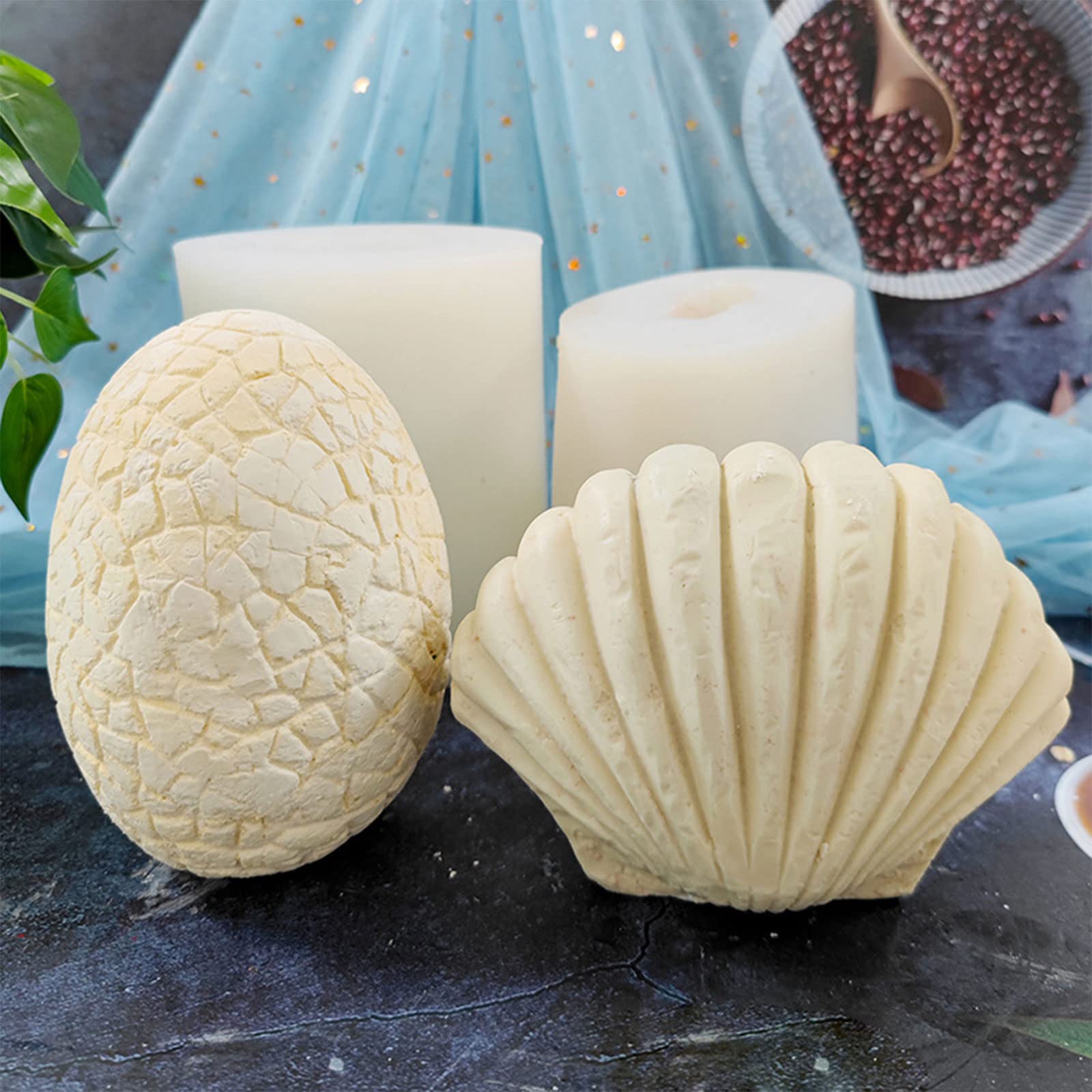 Sugarcraft Form, Muscheln, Eierform, Keksausstecher, Geschenk, lebensmittelechtes Silikon, Kuchen Ausstecher, Schokolade, Backen, Geschenk, Gießen von Silikonformen