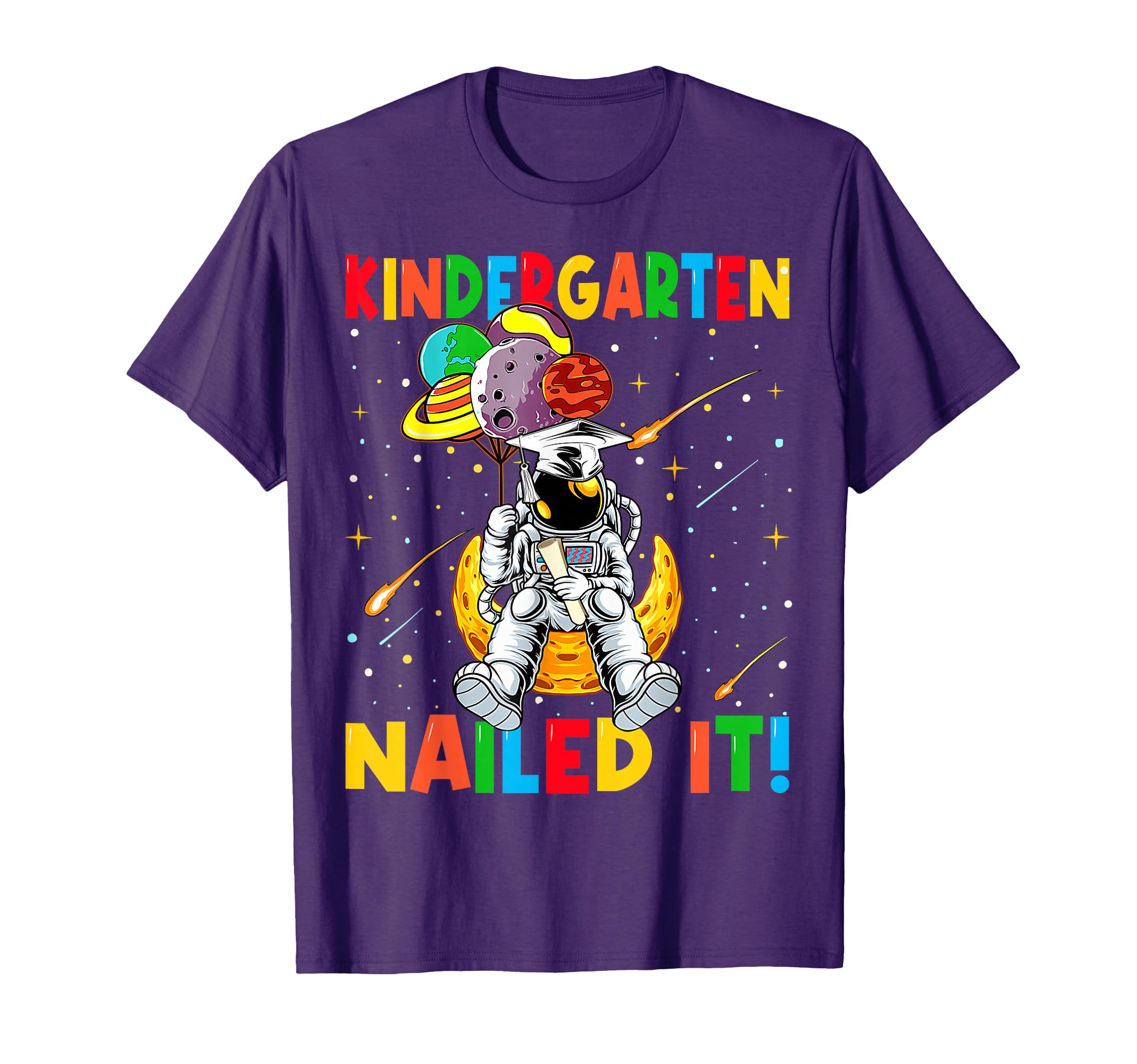 Astronaut Space Kindergarten Graduation Cap Gifts for Kids T-Shirt