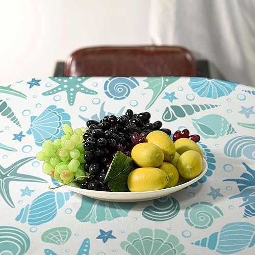 Miniatura 595 de Mantel floral hippie, diseño retro de los años 70, naranja, rosa, azul, floral, bohemio, estampado estético de margaritas, para fiesta, picnic