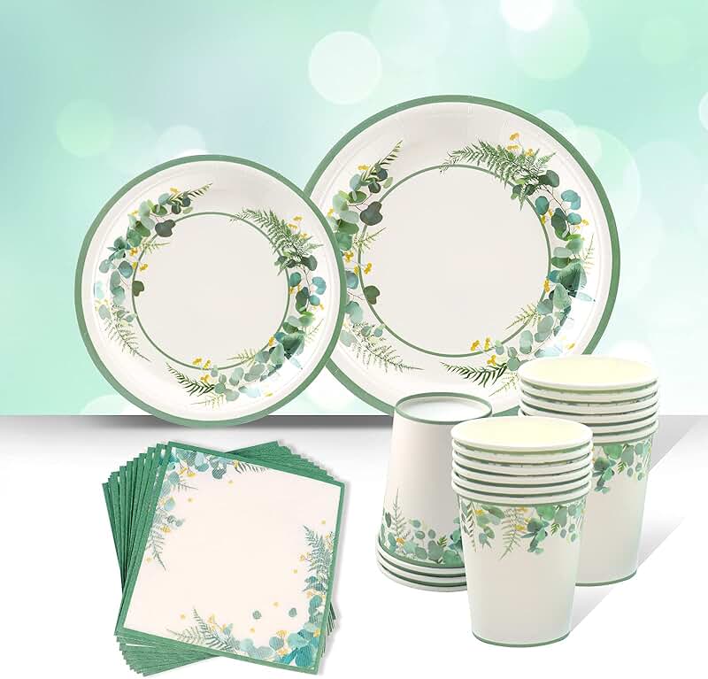 Amazon.co.uk floral paper plates