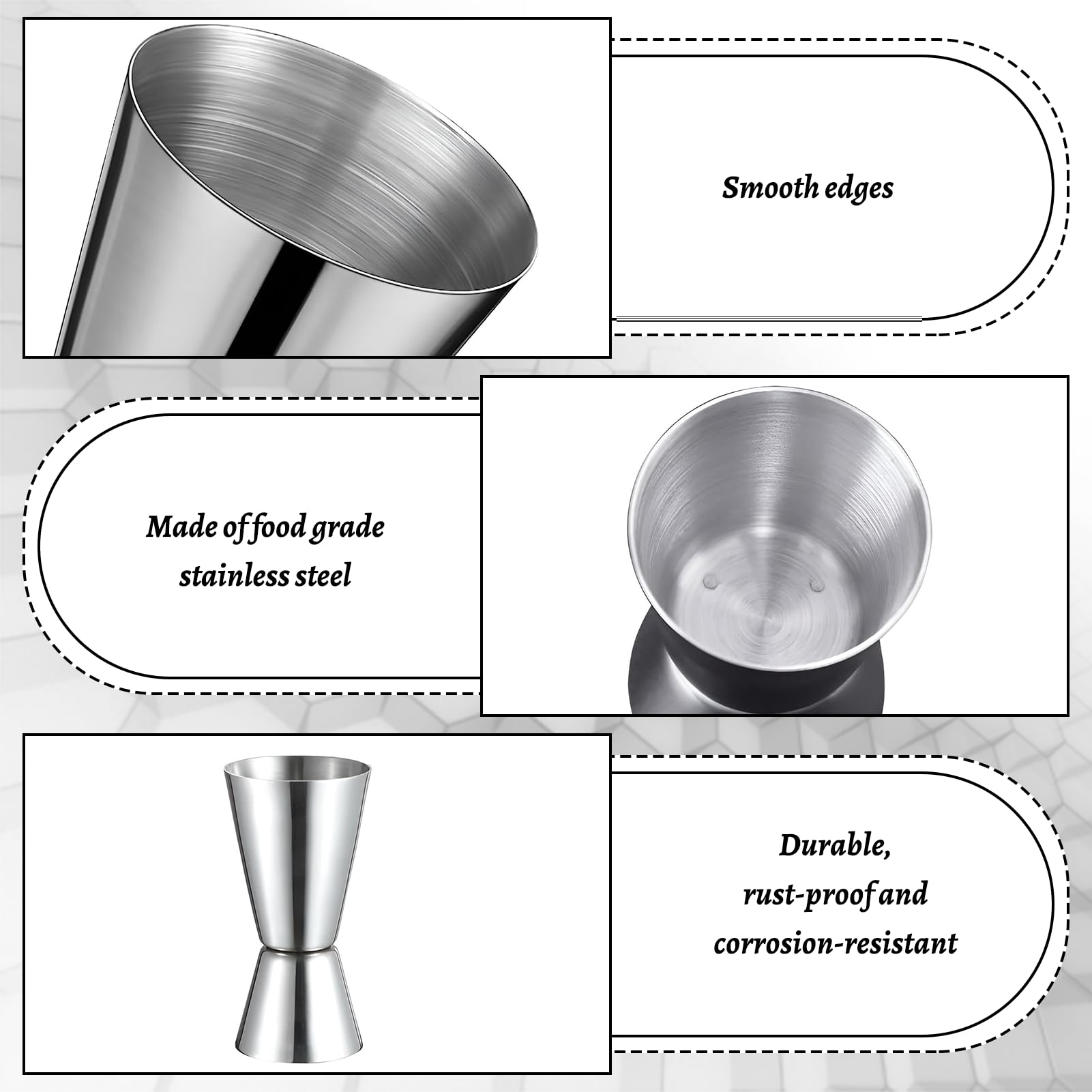 Double Jigger De Mesure Keepaty 2cl/4cl En Acier Inoxydable - Le Doseur Parfait !
