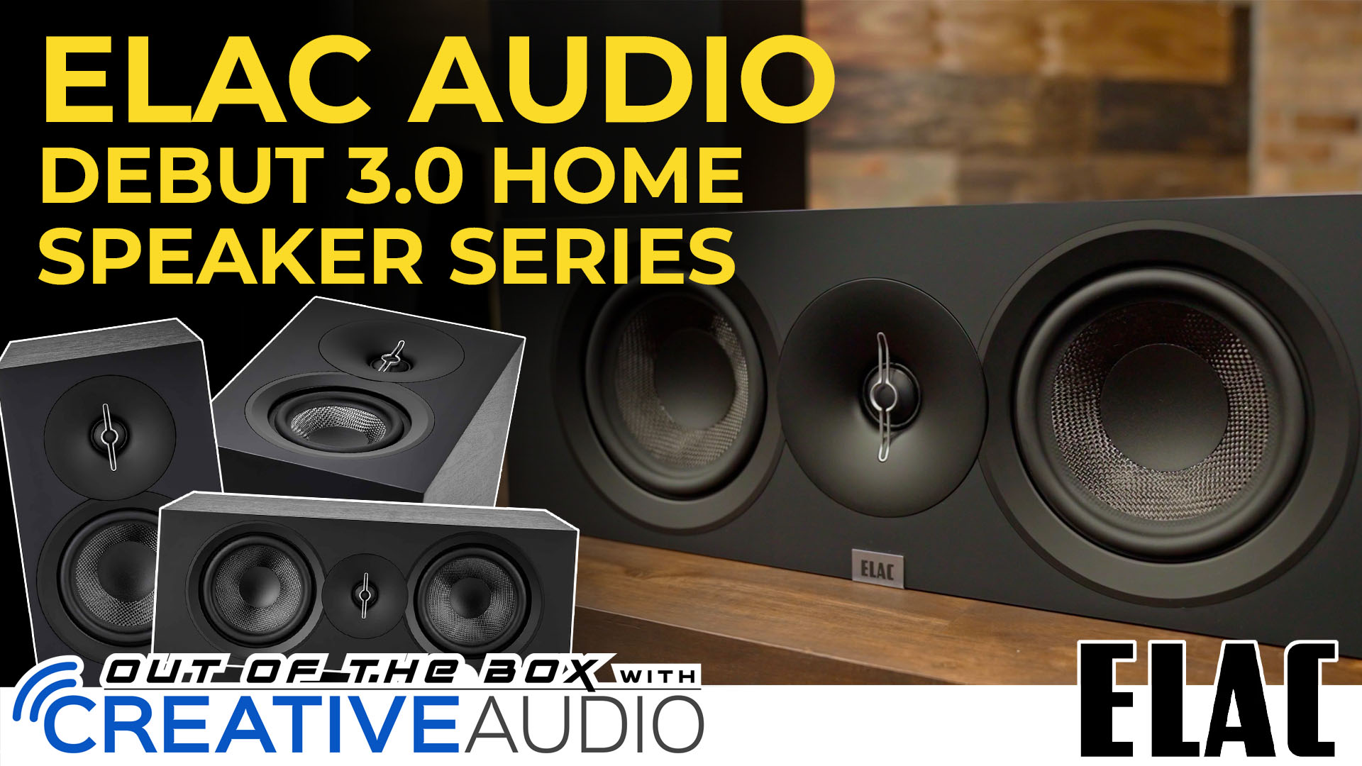 ELAC Debut 3.0 DB63-BK Bookshelf Speakers, Black Ash (Pair) - 1