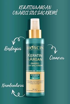 Bioxcin Keratin Argan Onarıcı Sıvı Saç Kremi 150 ml, 4 Adet + 100 ml Yüz Temizleme Jeli Hediye