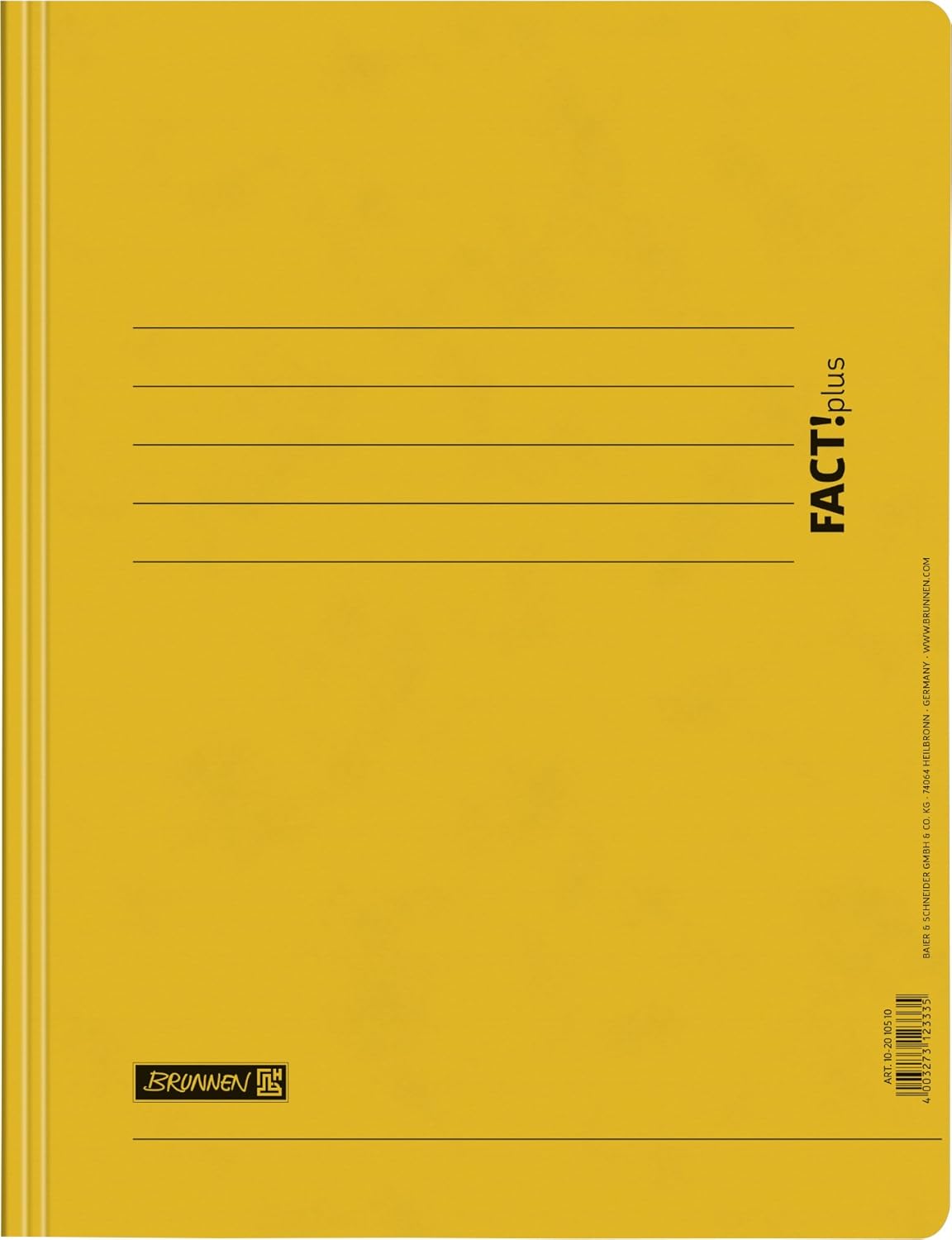 Baier Schneider Spiral- • schlauchhefter Wirebound Notebook Fact Folder Cardboard 375 g/m², A4 320