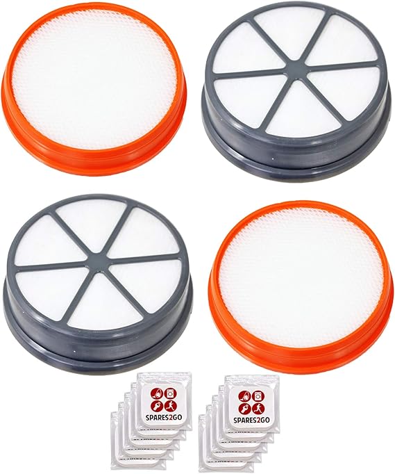 SPARES2GO Pre & Post Motor HEPA Filter Kit Type 90 for Vax Air Stretch