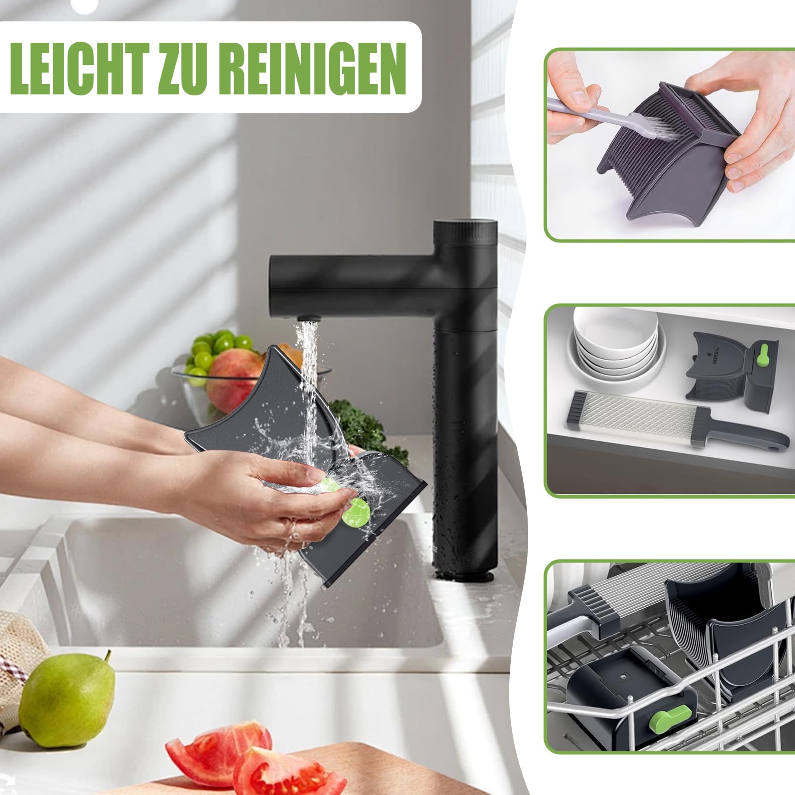 Fleischschneider, Meat Slicer für Frisches Rohes Fleisch, Fleischschneidemaschine Verstellbarer 2/4 mm Dick, Fleisch Schneider mit Messerschärfer, Reinigungsbürste und Haken Geliefert (Dunkelgrau)