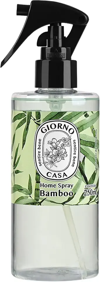 Sprays de Ambiente com Perfume (Aromatizador de Ambientes), Bamboo, Giorno Casa, 250 ml, Verde