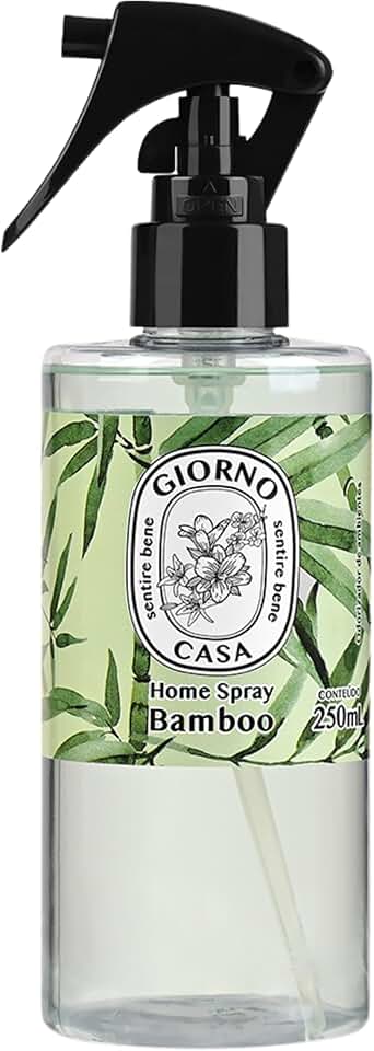 Sprays de Ambiente com Perfume (Aromatizador de Ambientes), Bamboo, Giorno Casa, 250 ml, Verde