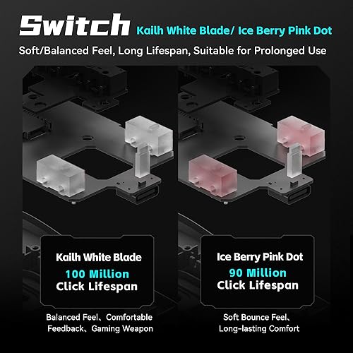 Miniatura 7 de ATK VXE Dragonfly R1 SE+ Ratón inalámbrico para juegos, 55g de peso ligero, sensor PAW3395 SE, DPI ajustable, sondeo de 2k, vida de la batería de 70