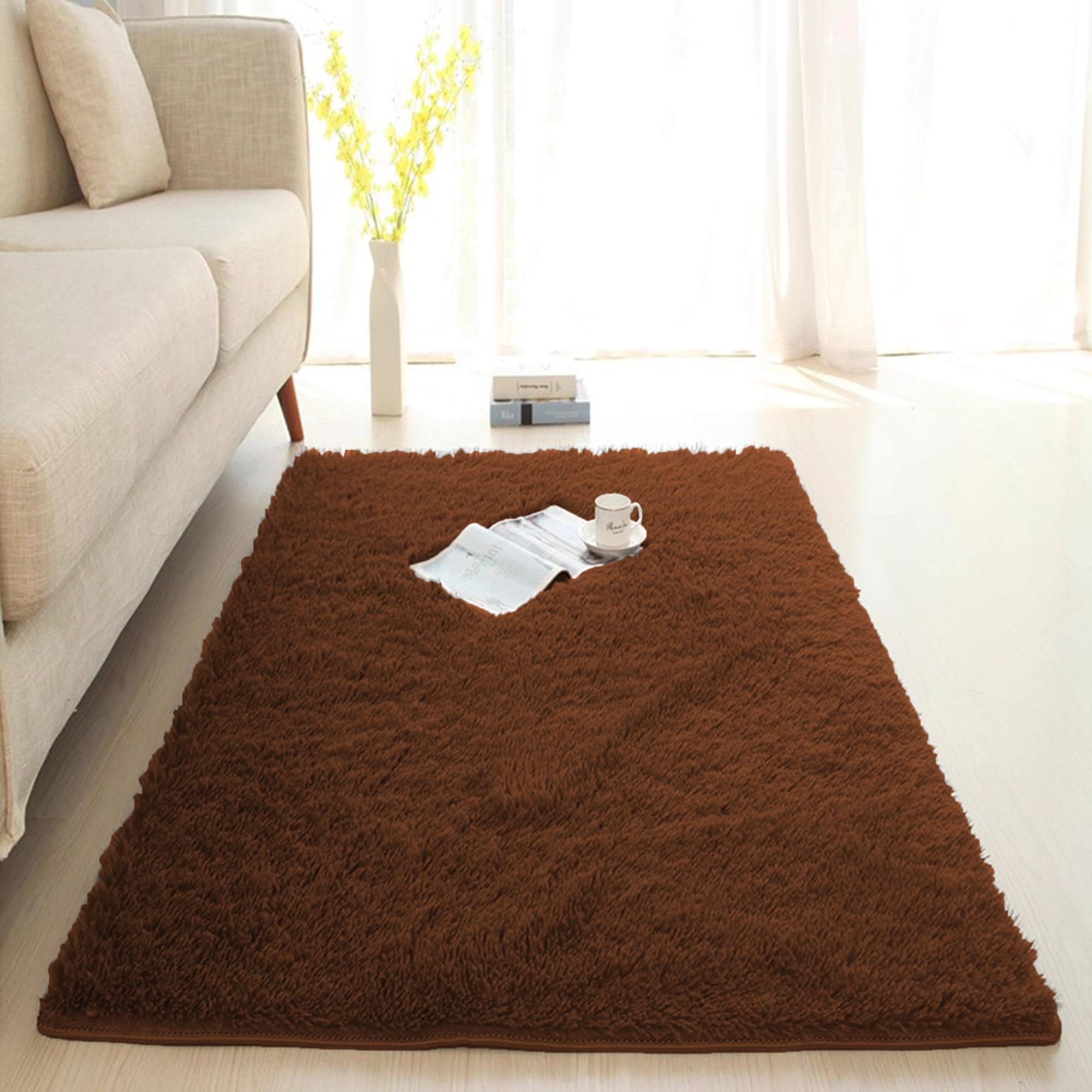 Tapis doux pour salon moderne café lavable de 230 x 160 cm