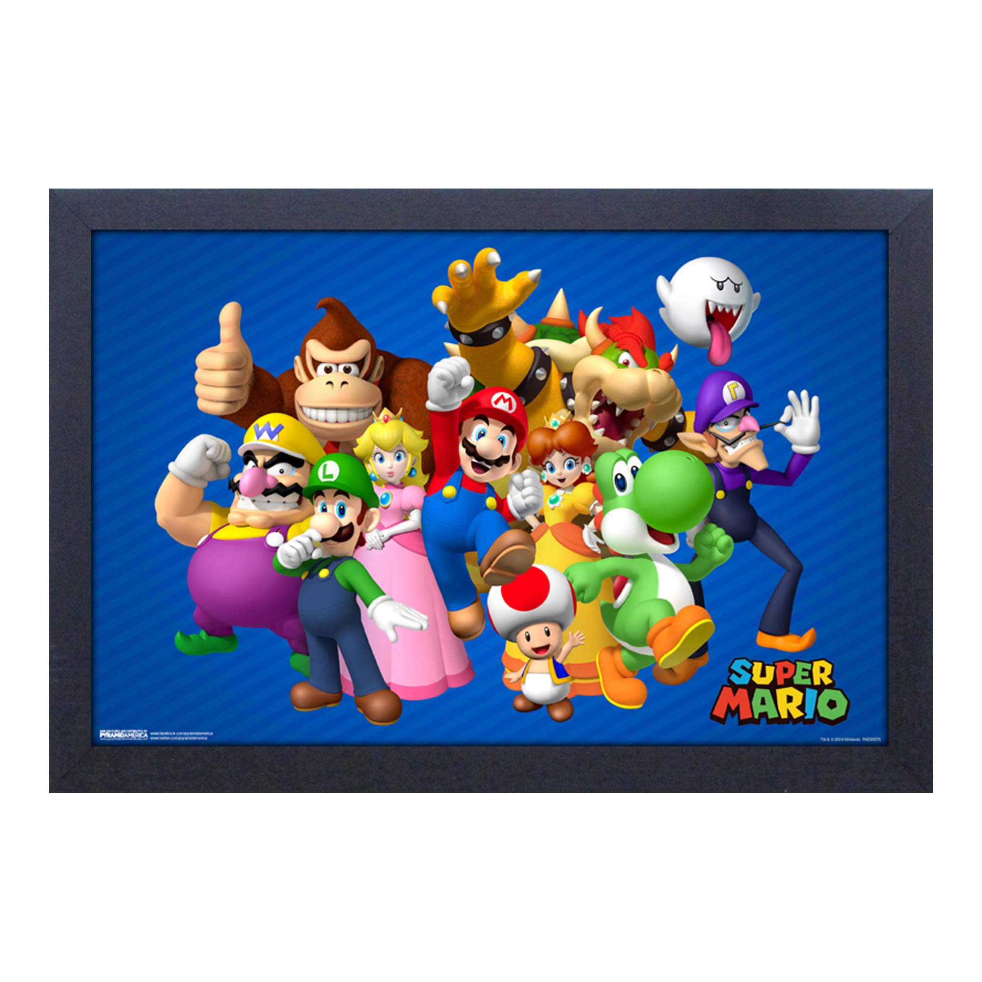 'Super Mario Group' Framed Graphic Art Print