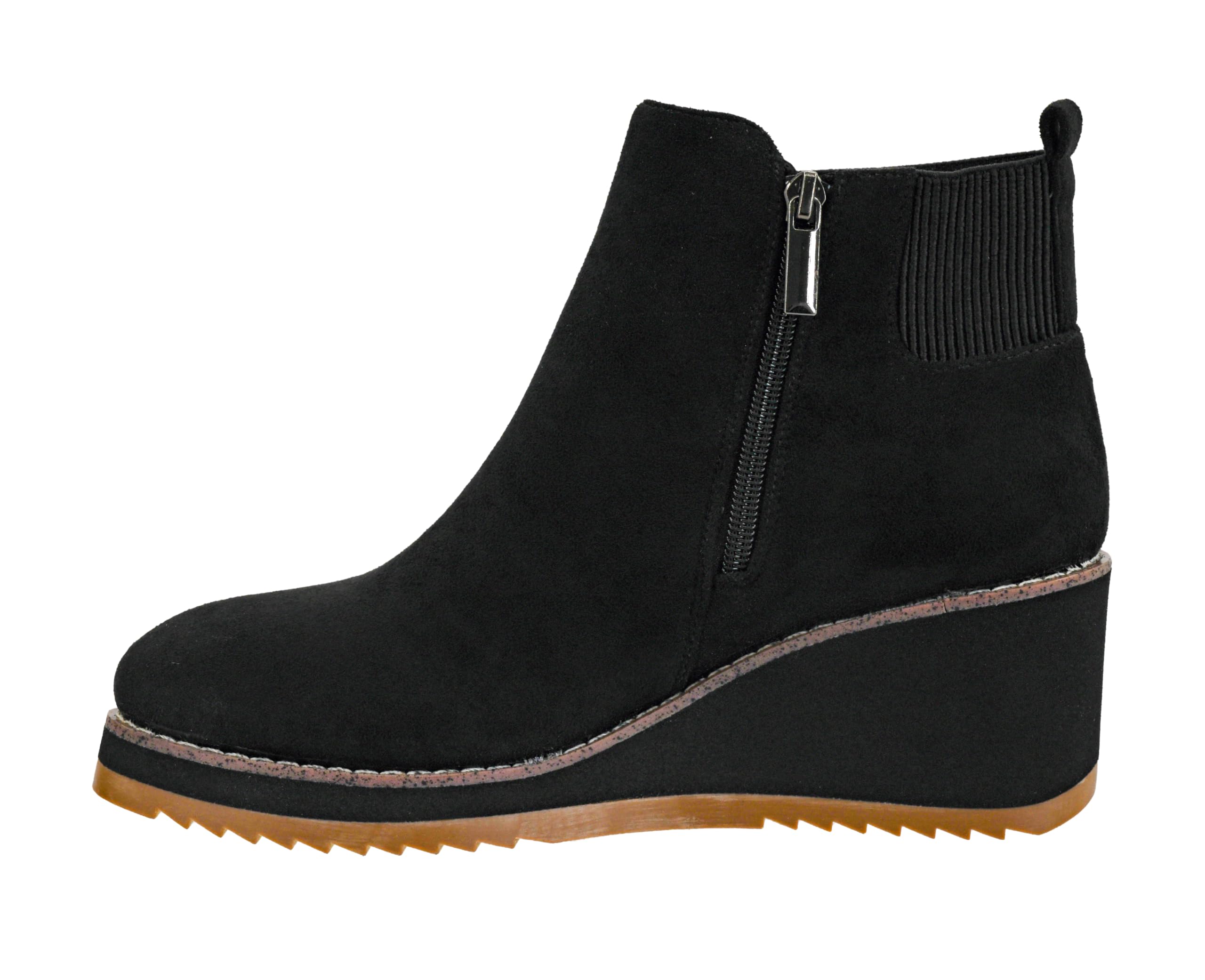 Corkys Footwear Apple Sauced Wedge Bootie Featuring a 2 25 Inch Heel Soft Cushioned EVA Insoles for All