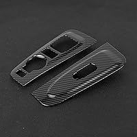 Vista 7 de Qiilu Para Hyundai Grand Starex H1 2019 2 unids estilo de fibra de carbono reposabrazos cubierta de ajuste de la puerta del coche reposabrazos