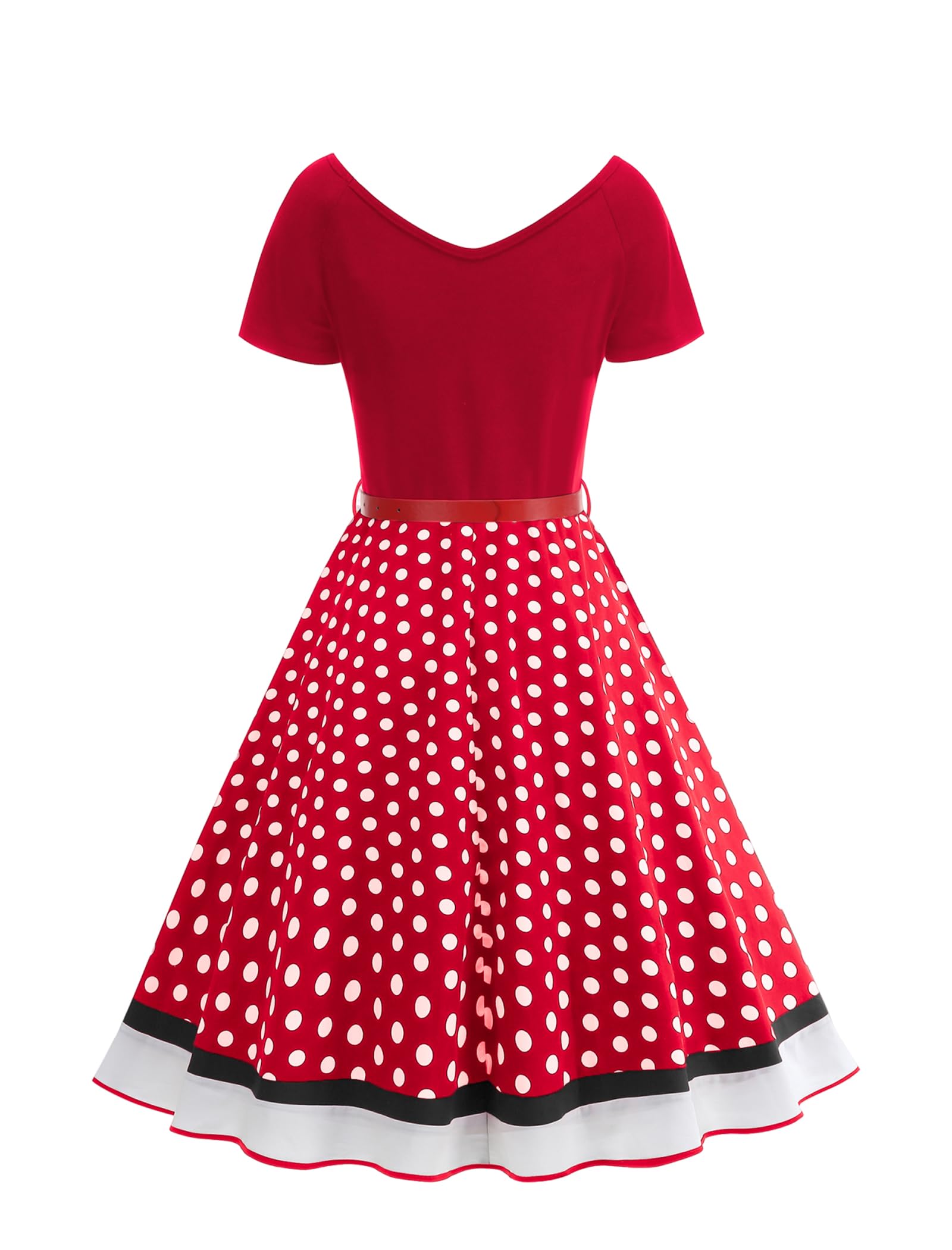 Robe vintage des années 1950 pour femme avec bandeau, manches courtes, à pois, robe rétro années 50, robe de cocktail Audrey Hepburn Rockabilly