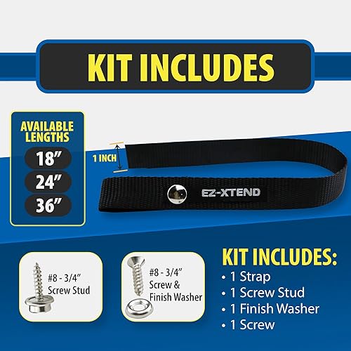 Miniatura 3 de EZ-Xtend Accesorios para barco pontón  Correa de escalera, broche de acero inoxidable y tornillo de acero inoxidable incluidos  Extra resistente