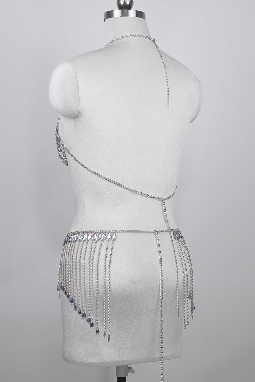 Connie Cloris Womens Sexy Body Chains Suit Two Piece Bikini Beach Body Jewelry - Image 3