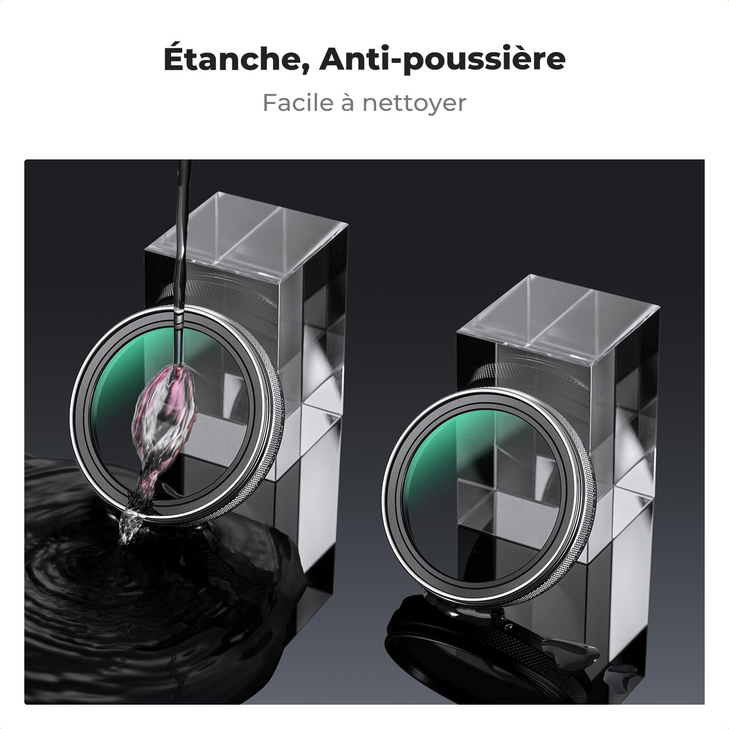 K&F CONCEPT Filtre Black-Mist 1/4 Diffusion Compatible avec Fujifilm X100/X100F/X100S/X100T/X100V/X100VI